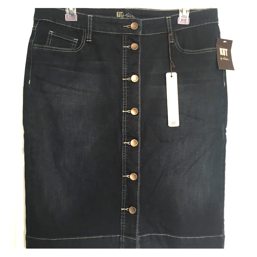 NWT Kut from the Kloth Denim Pencil Skirt Size 10